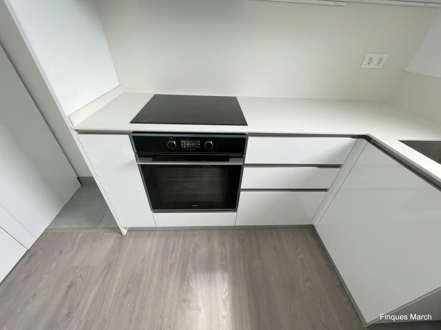 Cocina de Piso de alquiler en Barcelona con Aire acondicionado, Calefacción y Parquet