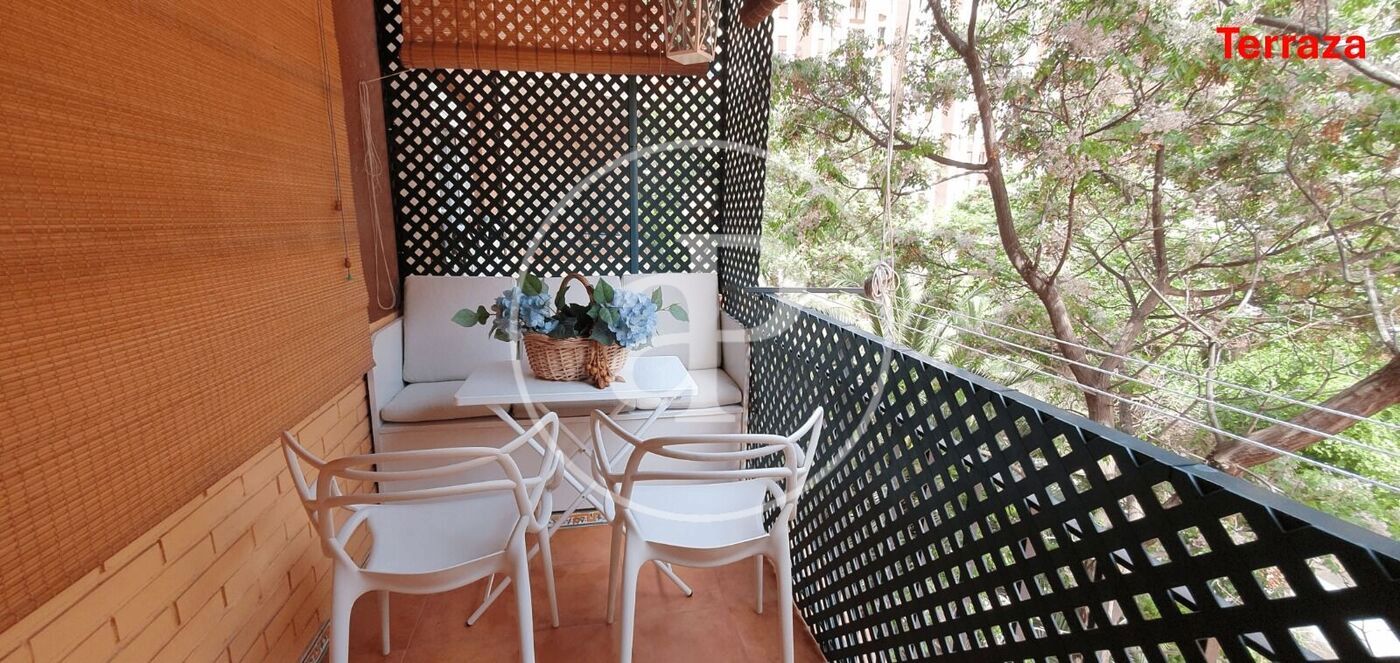 Terrassa de Pis de lloguer en  Valencia Capital amb Aire condicionat, Calefacció i Moblat