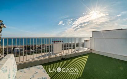 Terrassa de Casa adosada en venda en Sitges amb Terrassa, Traster i Piscina