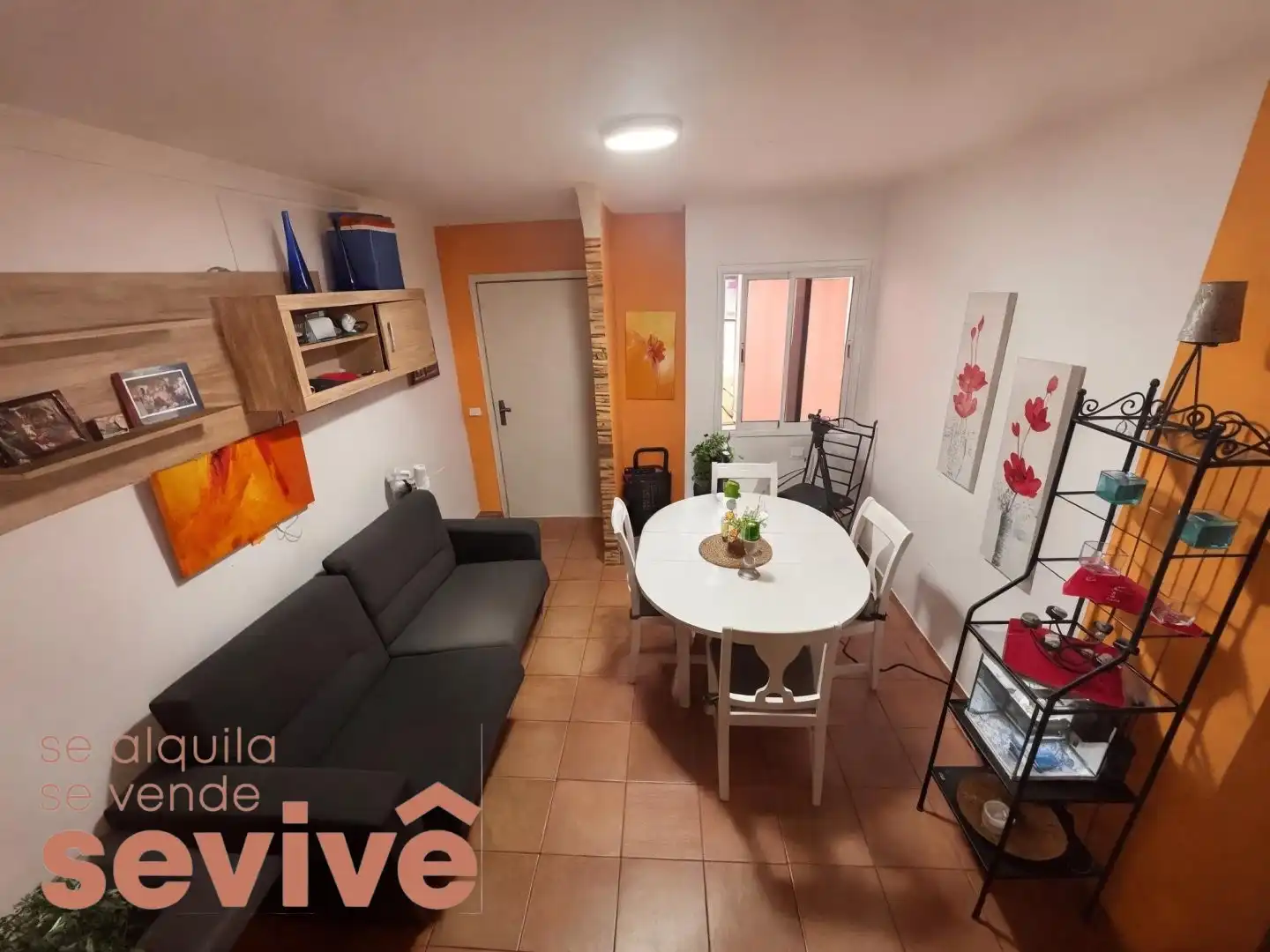 Wohnzimmer von Maisonette zum Verkauf in Arona mit Klimaanlage, Möbliert und Balkon