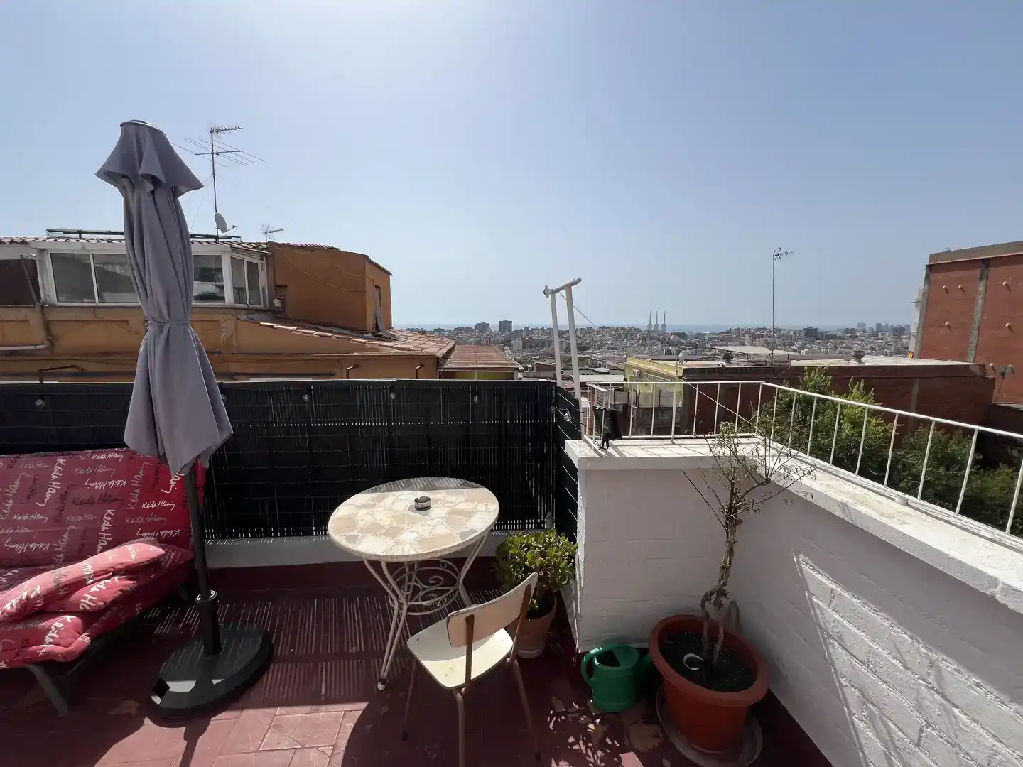 Terrace of Attic for rent in Badalona  with Storage room and Furnished
