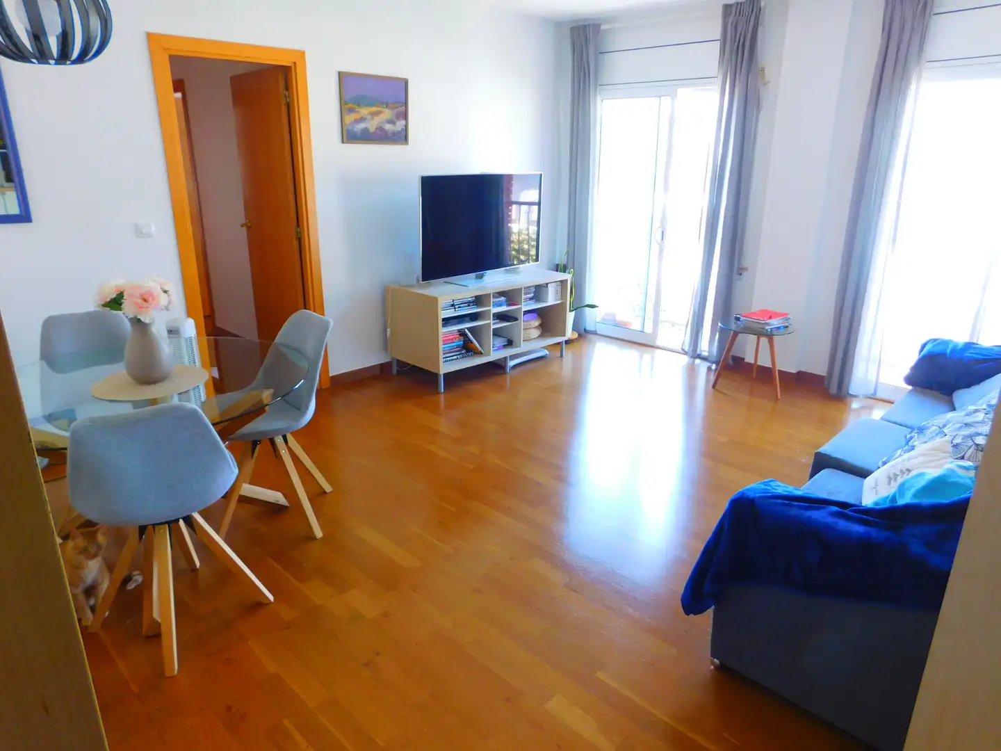 Sala d'estar de Pis en venda en Roses amb Aire condicionat, Parquet i Traster