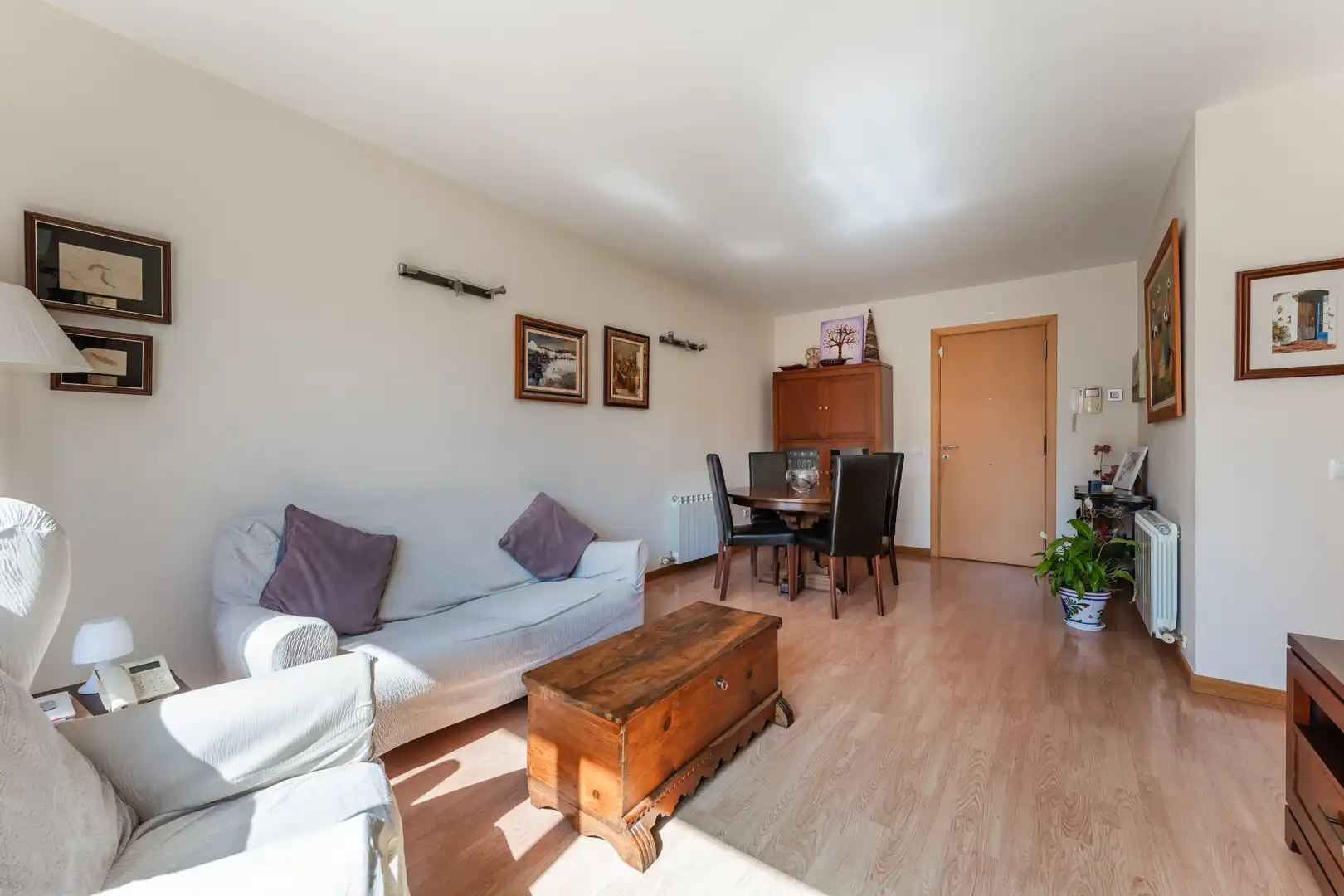 Sala d'estar de Pis en venda en La Garriga amb Aire condicionat, Calefacció i Parquet