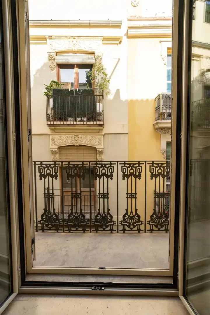 Terraza de Piso de alquiler en Valencia con Aire acondicionado, Calefacción y Amueblado