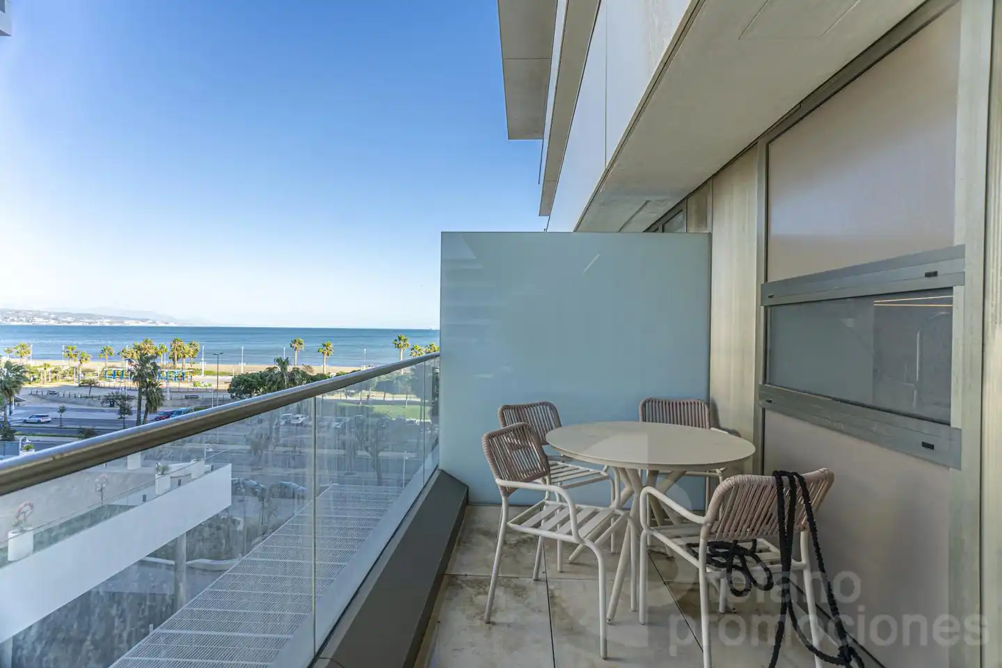 Terrasse von Wohnung zur Miete in Málaga mit Klimaanlage, Heizung und Terrasse