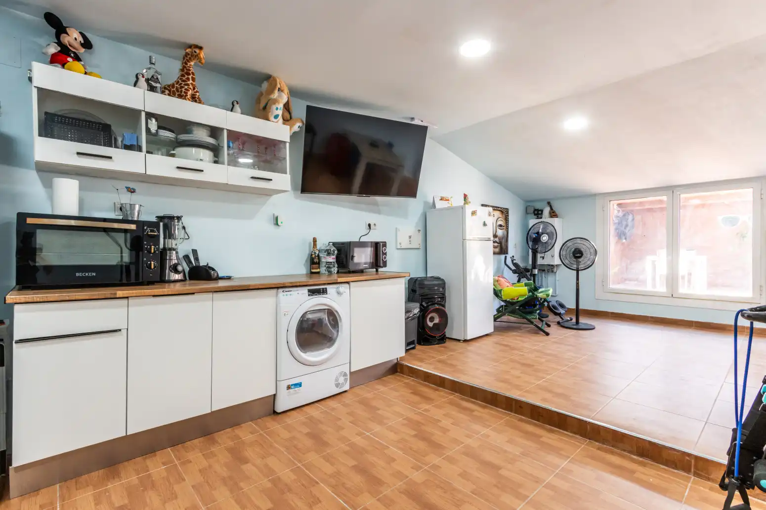 Kitchen of Flat for sale in Terrassa  with Parquet flooring, Terrace and Balcony