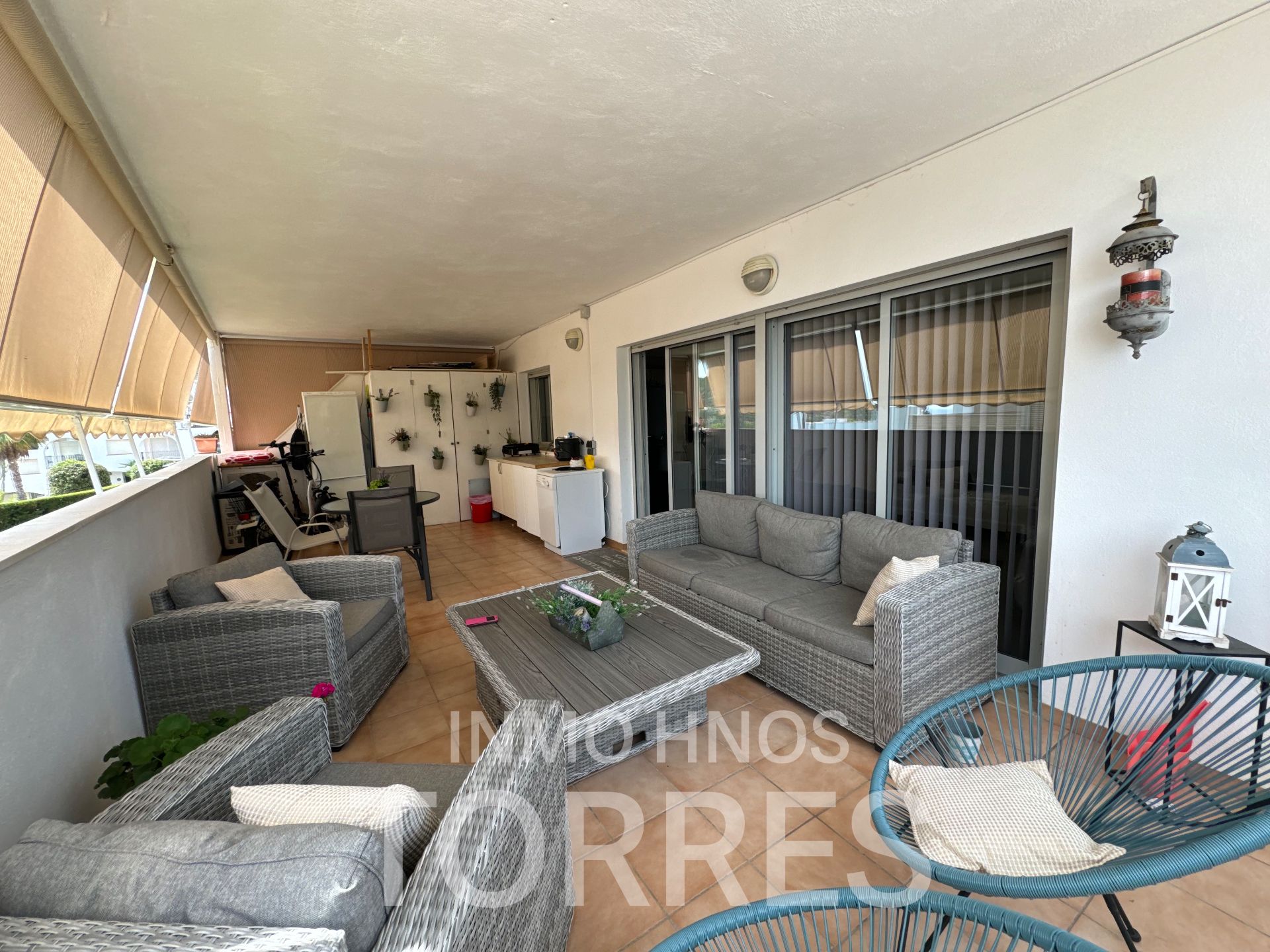 Terraza de Apartamento en venta en Peñíscola / Peníscola con Aire acondicionado, Terraza y Piscina comunitaria