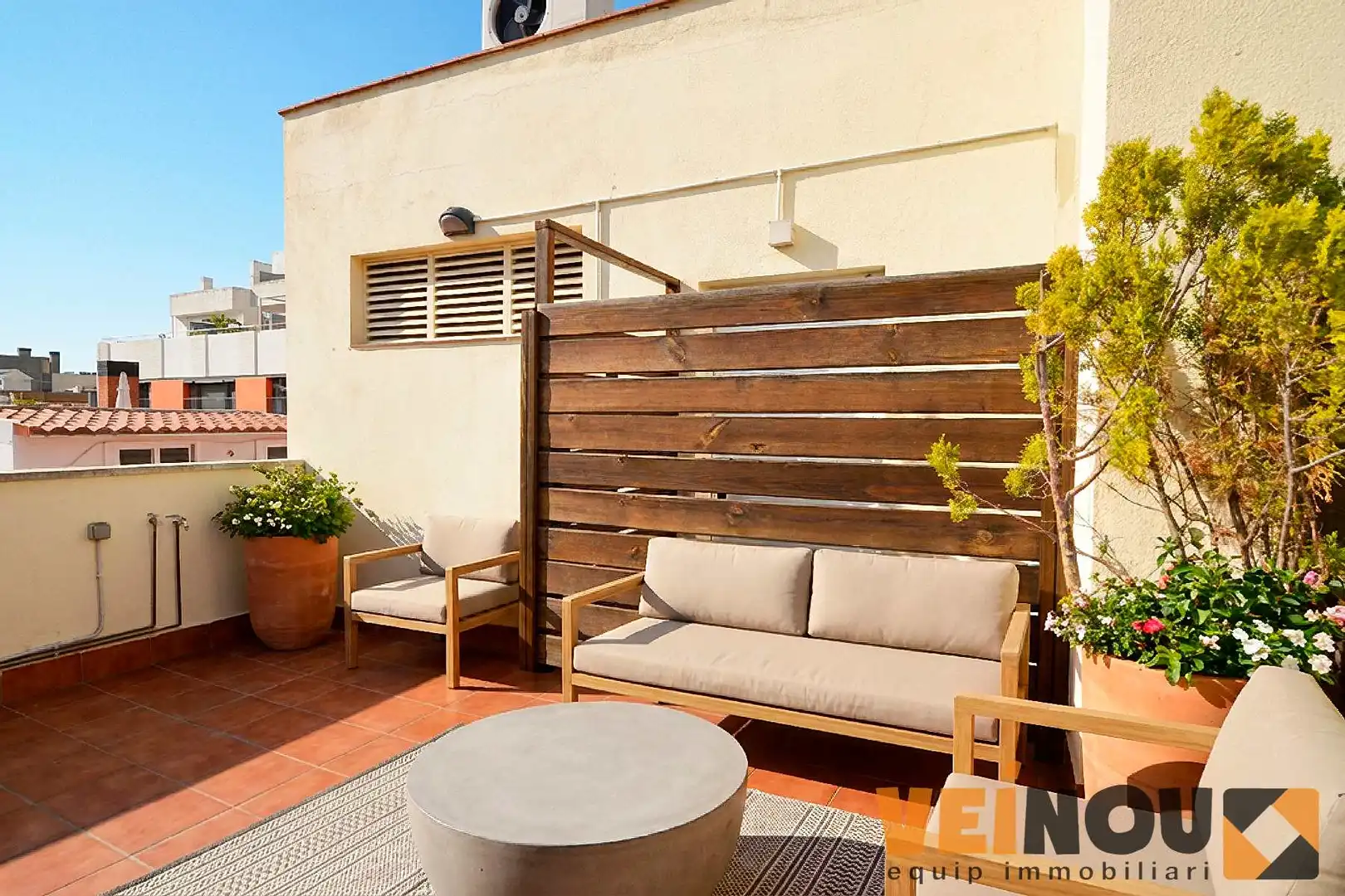 Terrace of Flat for sale in Badalona  with Air Conditioner, Heating and Terrace