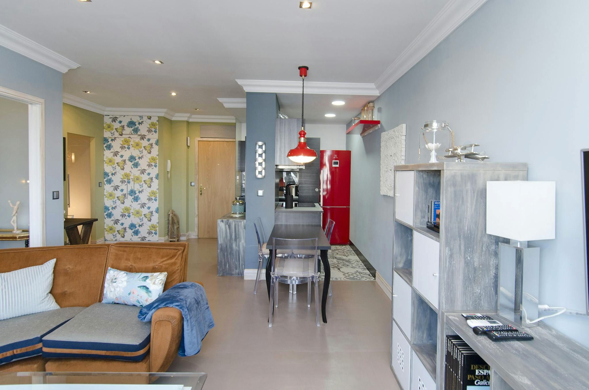 Living room of Flat to rent in  Madrid Capital  with Air Conditioner, Heating and Furnished