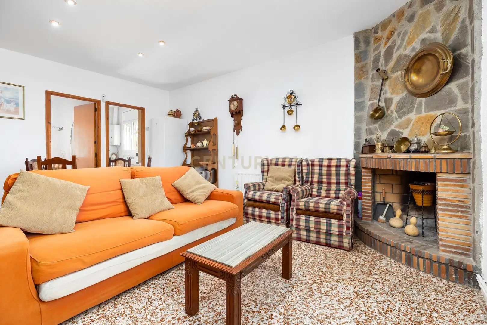 Sala d'estar de Casa o xalet en venda en El Montmell amb Aire condicionat, Jardí privat i Traster