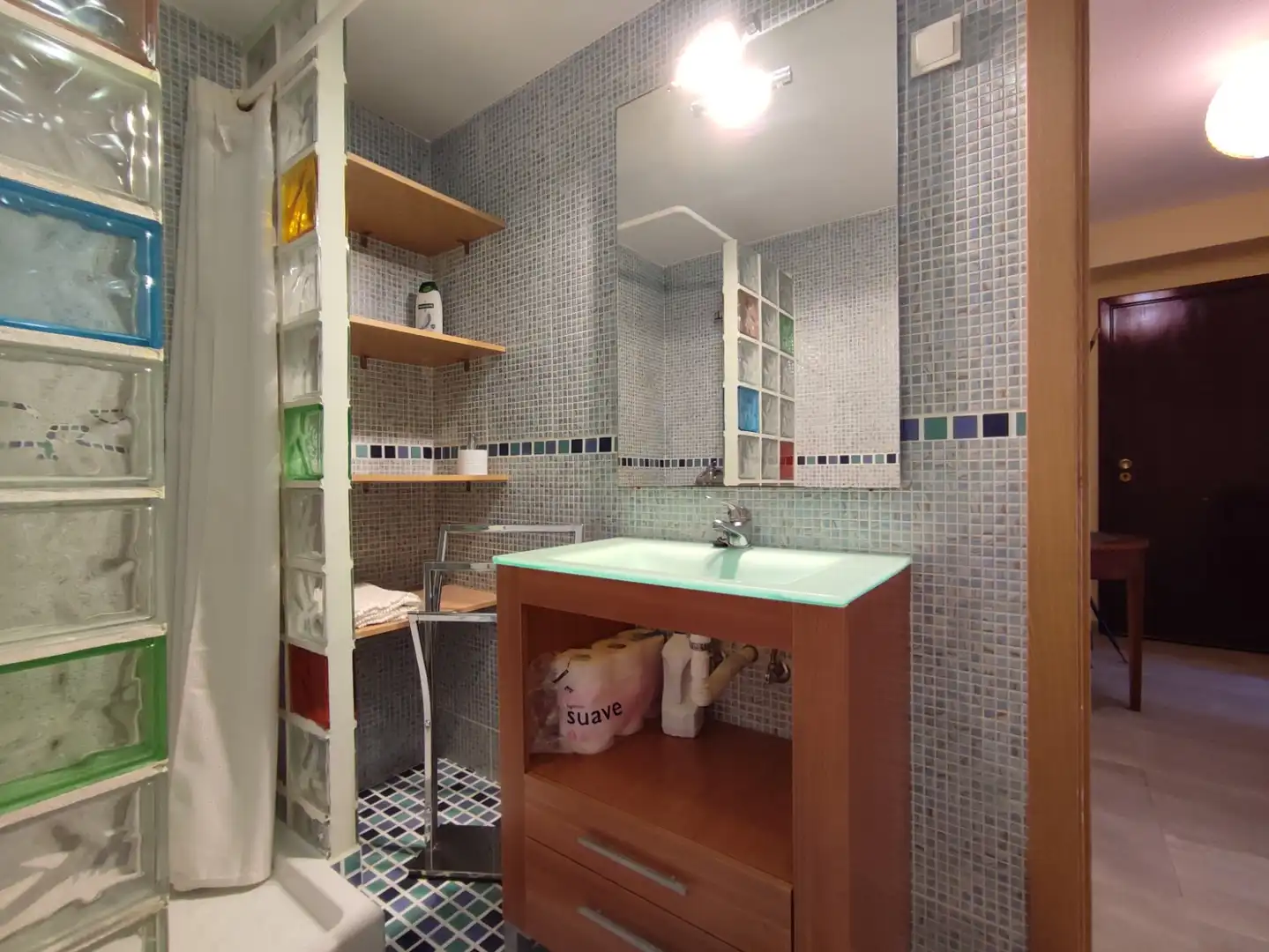 Bany de Apartament de lloguer en Alicante / Alacant amb Parquet, Moblat i Forn