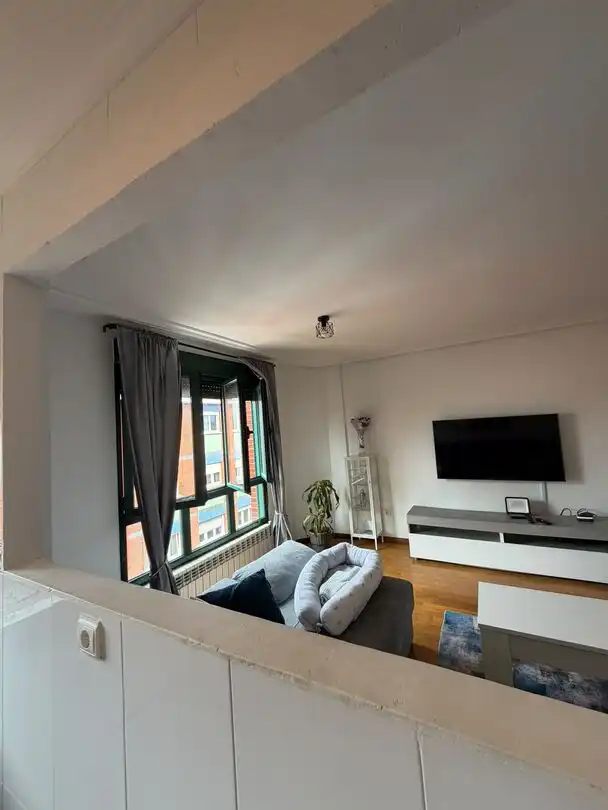 Sala d'estar de Dúplex de lloguer en Gijón 