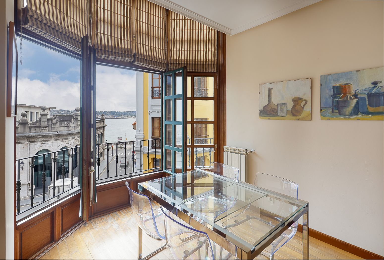 Dining room of Flat for sale in Gijón   with Heating and Furnished
