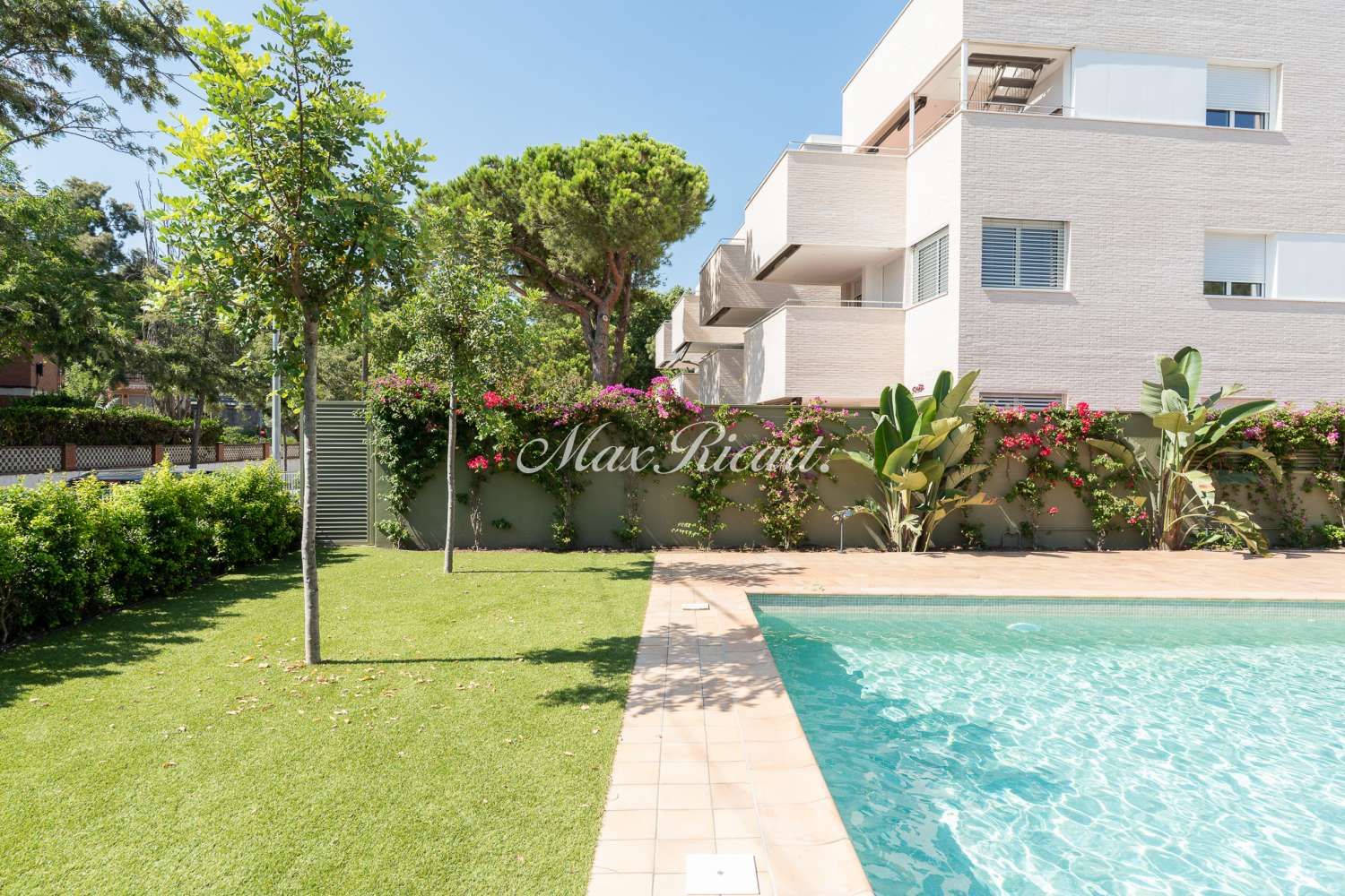 Garden of Flat to rent in Castelldefels  with Air Conditioner, Heating and Terrace