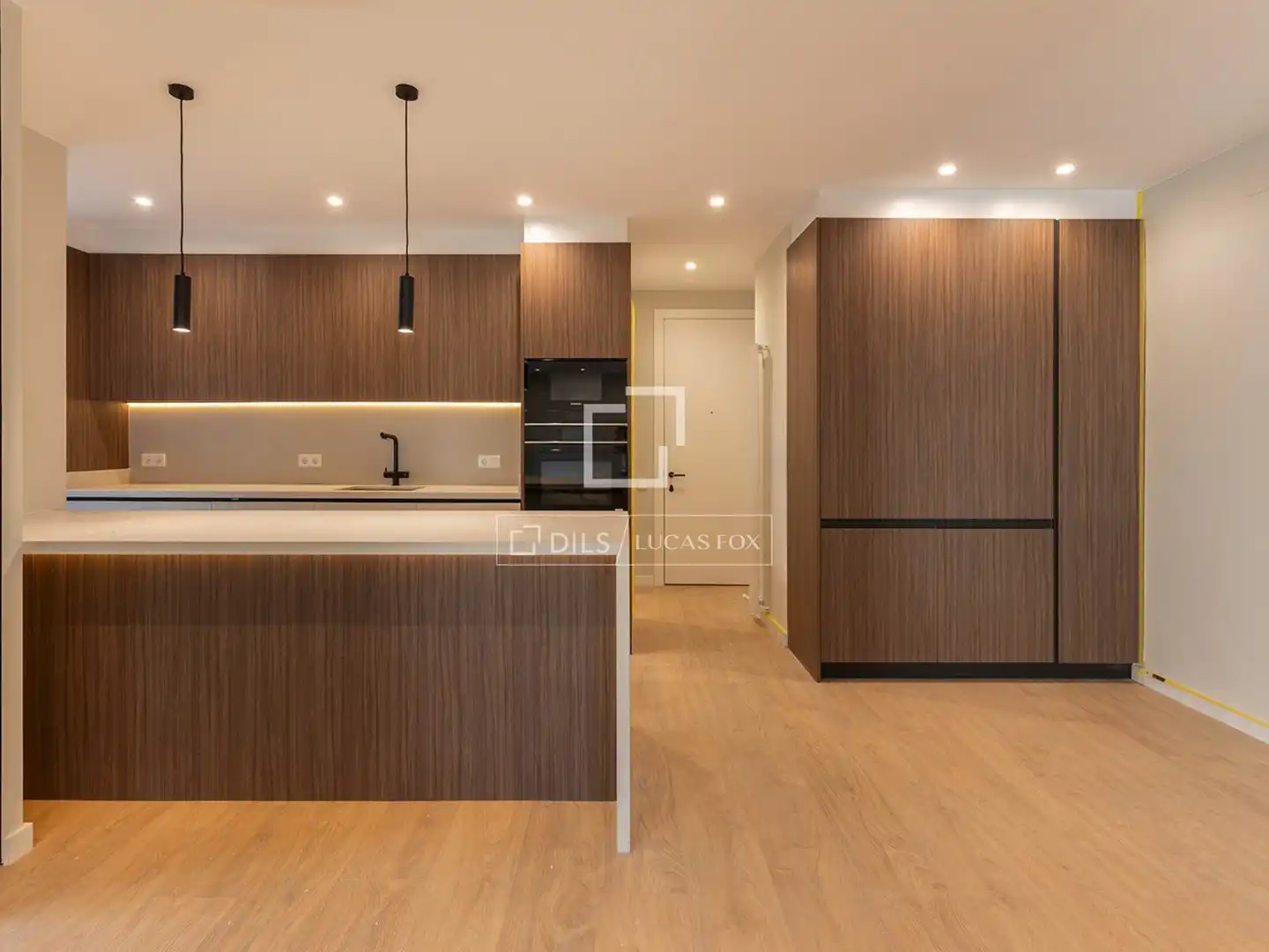 Küche von Wohnung zur Miete in Barcelona mit Klimaanlage und Heizung