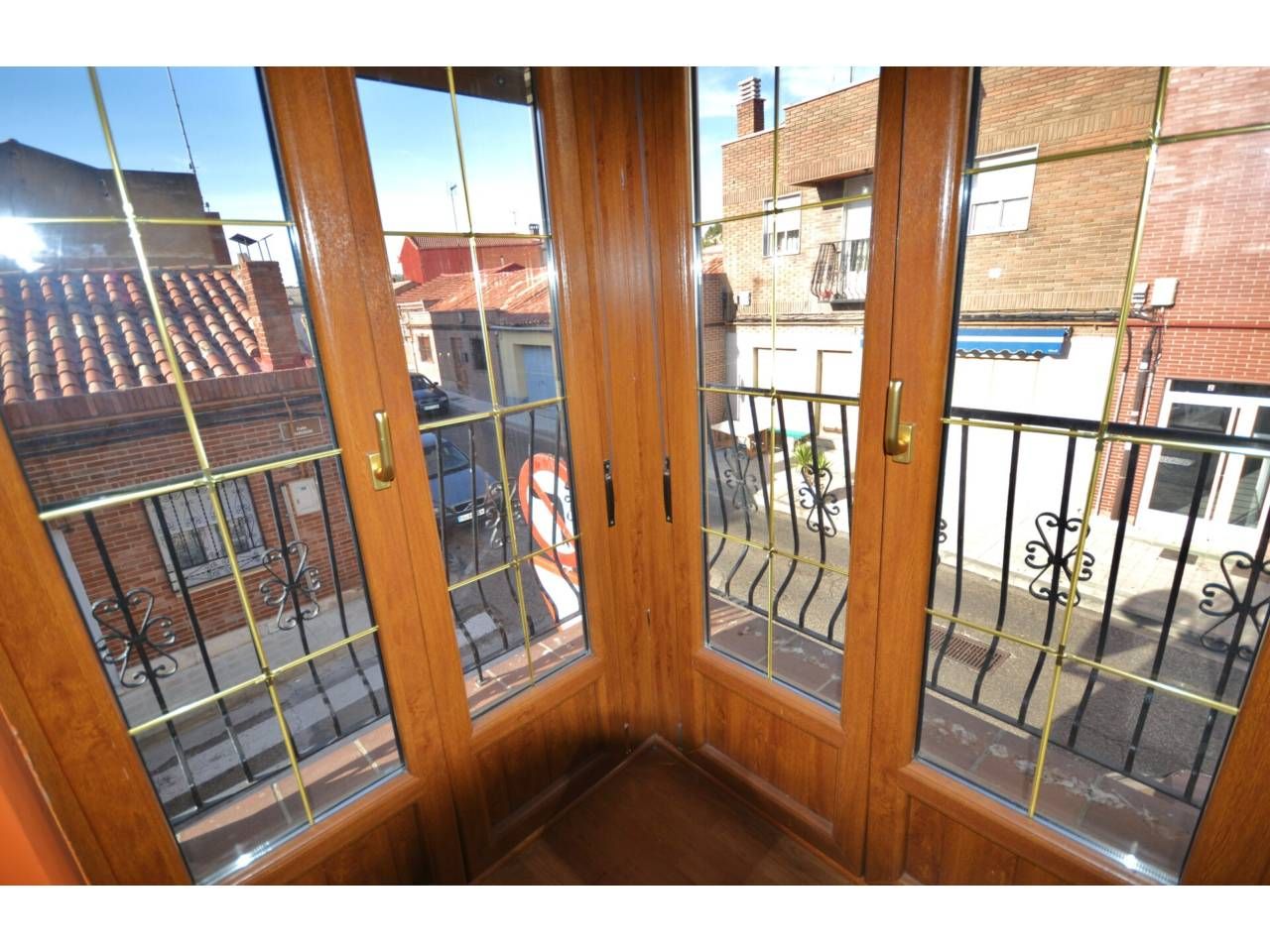 Balcony of House or chalet for sale in Palencia Capital  with Heating, Parquet flooring and Furnished