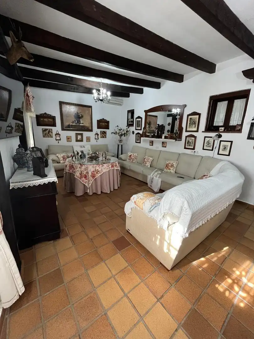 Sala d'estar de Casa o xalet en venda en Chiclana de la Frontera amb Jardí privat, Moblat i Piscina comunitària