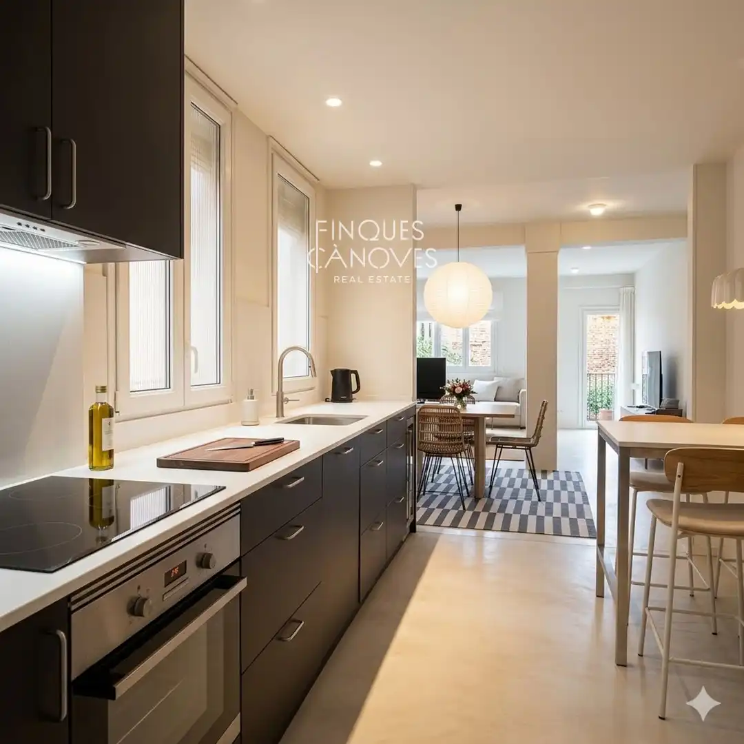 Kitchen of Flat for sale in Girona  with Air Conditioner, Heating and Terrace