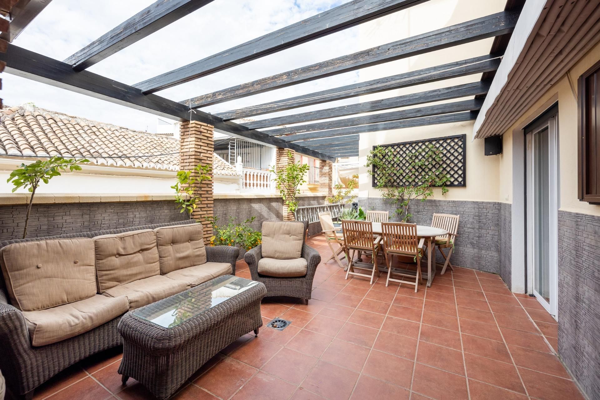 Terrassa de Casa adosada en venda en  Granada Capital amb Aire condicionat, Calefacció i Terrassa