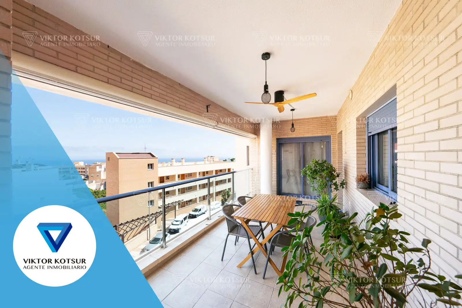 Balcony of Flat for sale in Roquetas de Mar  with Air Conditioner, Terrace and Internet