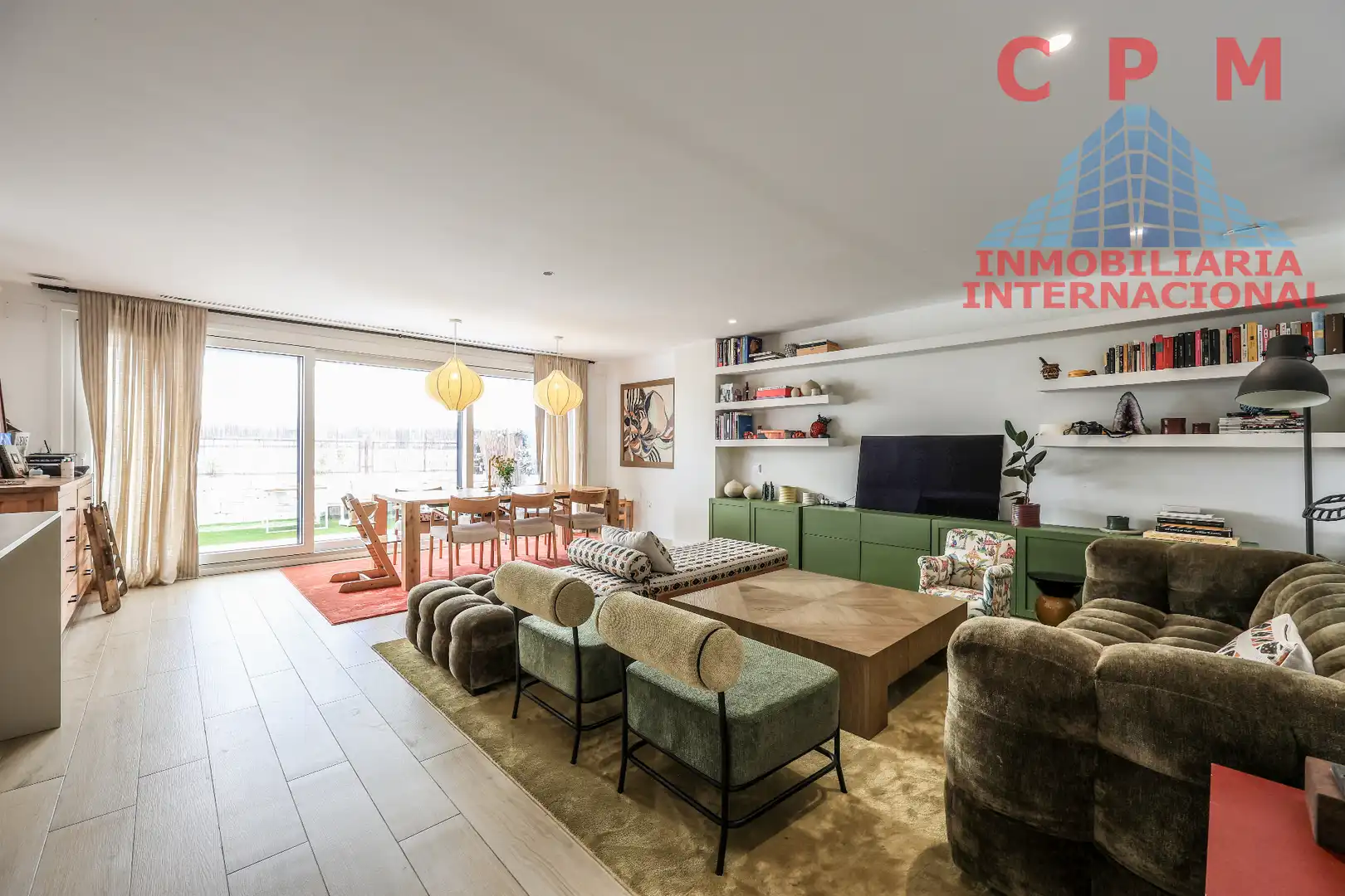 Living room of Flat for rent in La Moraleja  with Air Conditioner, Heating and Private garden