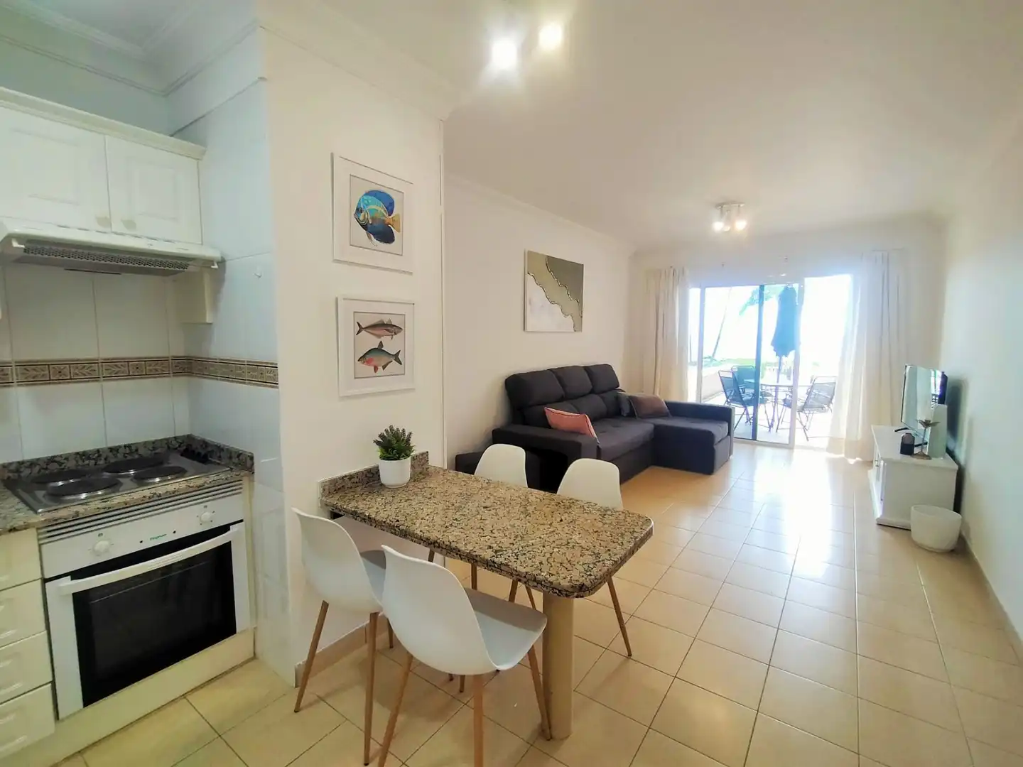 Living room of Flat for rent in Puerto de la Cruz  with Heating and Terrace