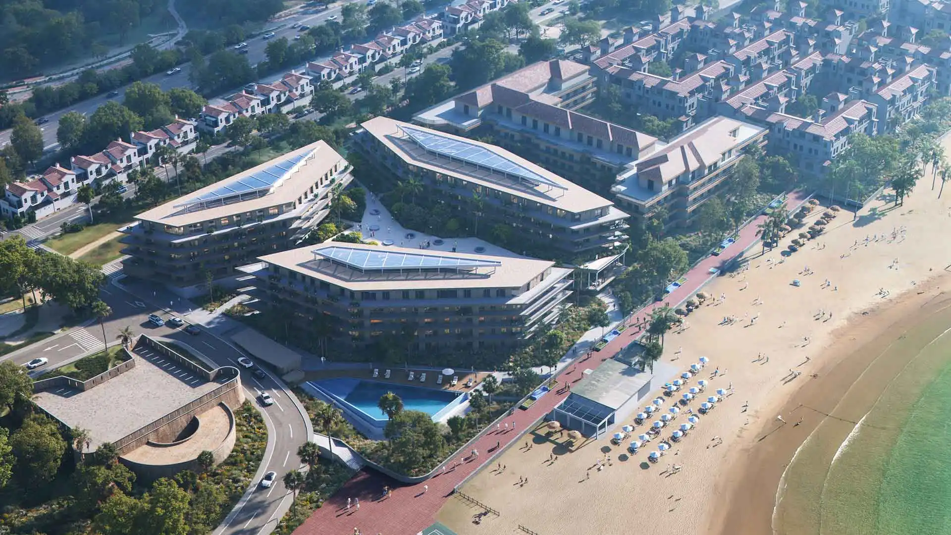 Vista exterior de Apartament en venda en Manilva amb Terrassa, Piscina i Piscina comunitària