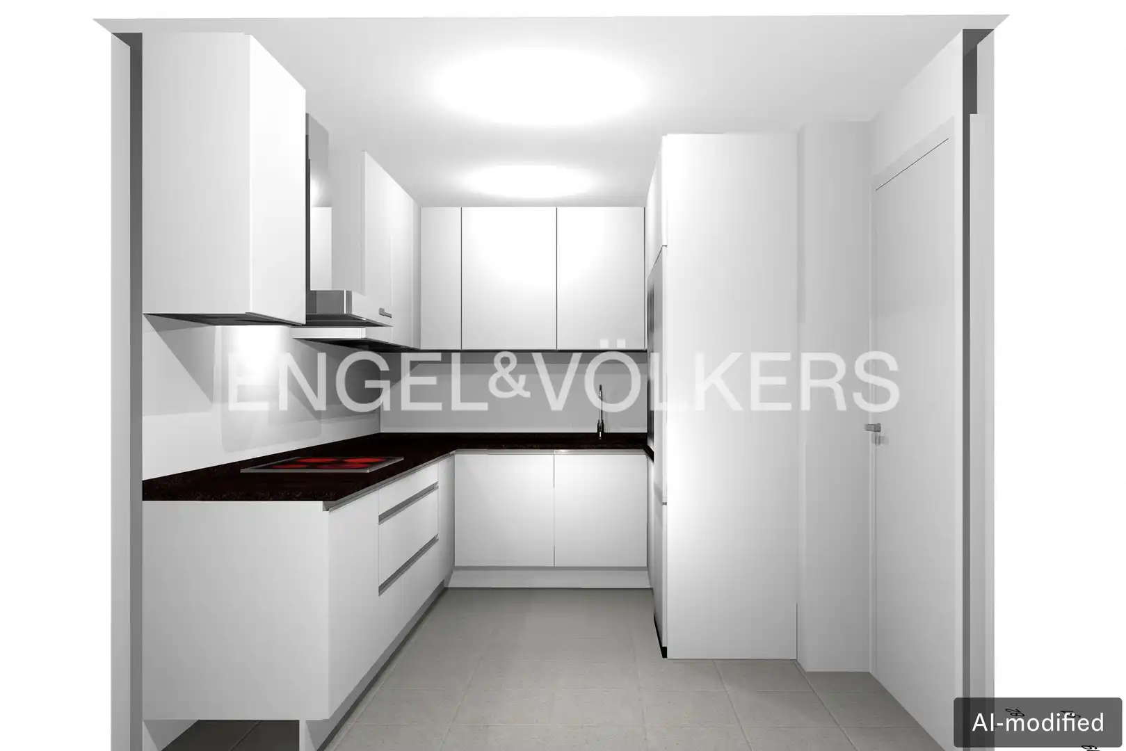Küche von Wohnung zur Miete in Madrid mit Klimaanlage, Heizung und Parkett