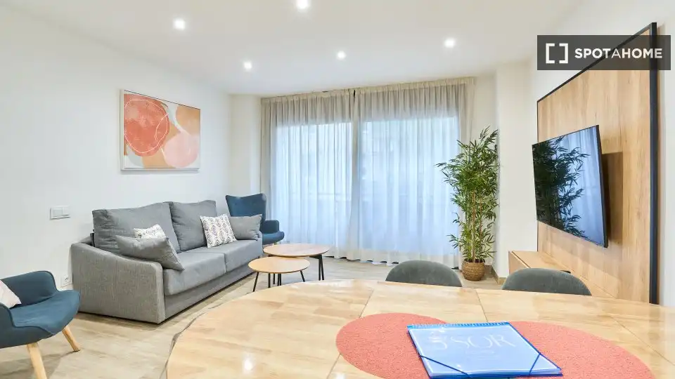 Sala d'estar de Pis de lloguer en Calella, Barcelona