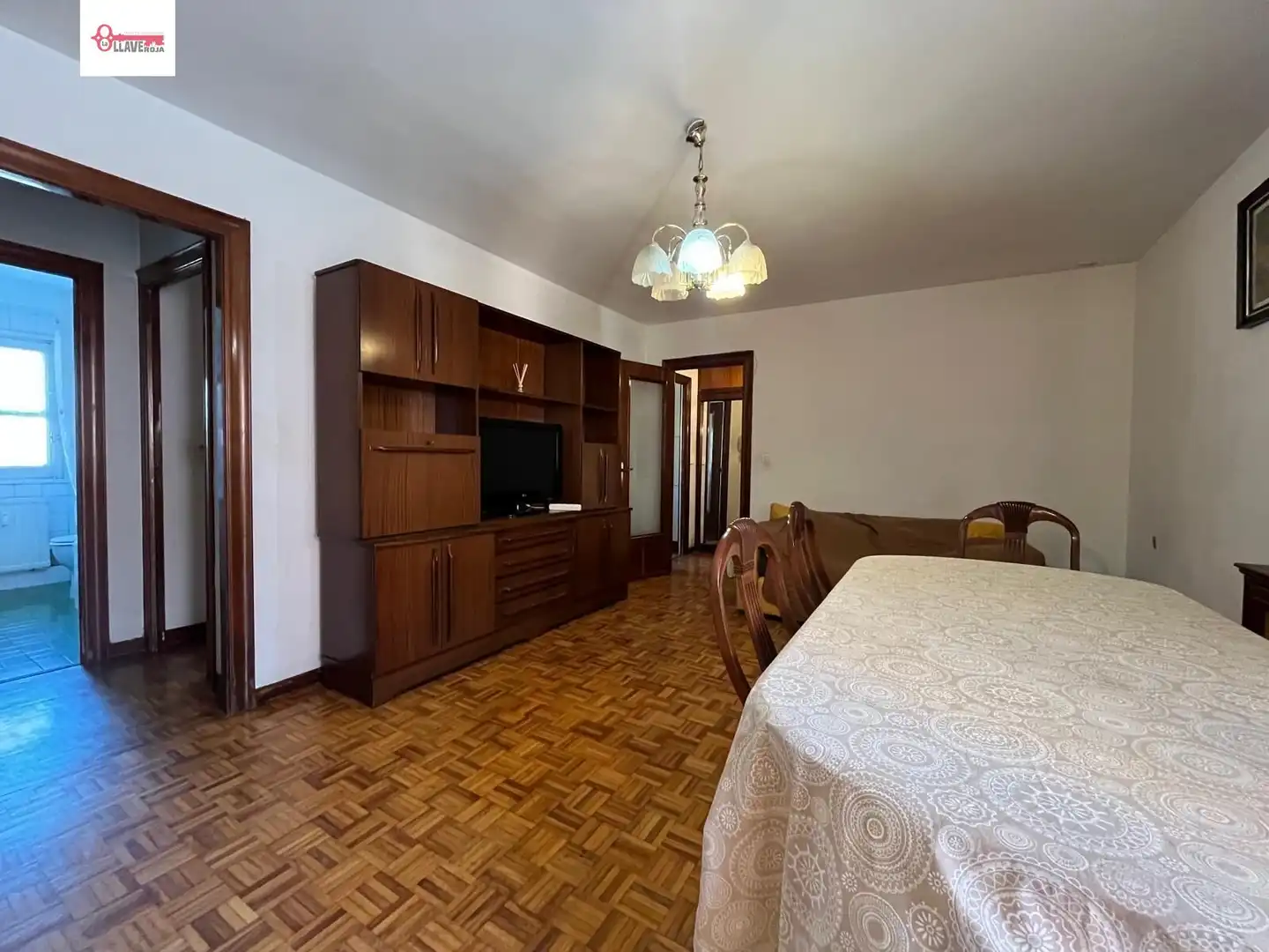 Dining room of Flat for sale in Burgos  with Heating, Parquet flooring and Terrace