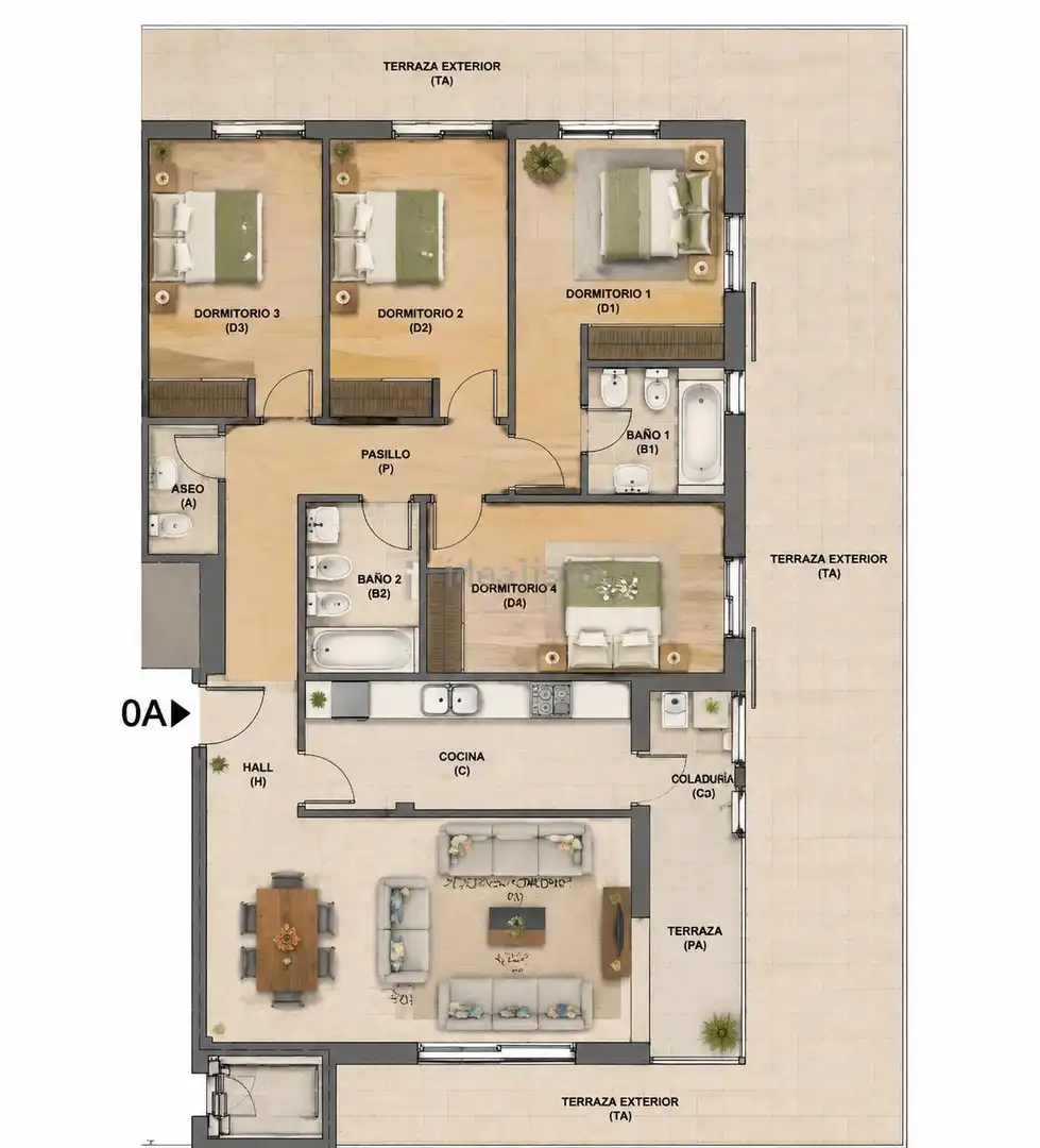 Planta baja en venta en Calvià con Aire acondicionado, Calefacción y Jardín privado