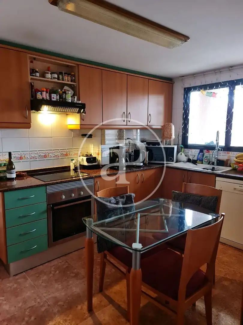 Küche von Wohnung zur Miete in Valencia mit Klimaanlage, Heizung und Privatgarten