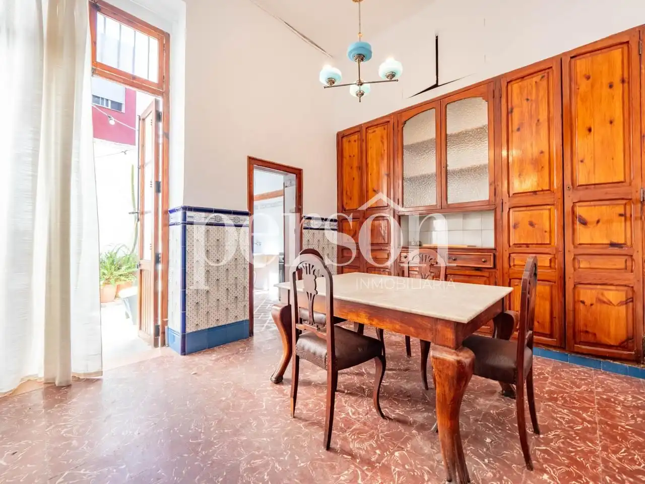 Esszimmer von Erdgeschoss zum Verkauf in Valencia mit Terrasse