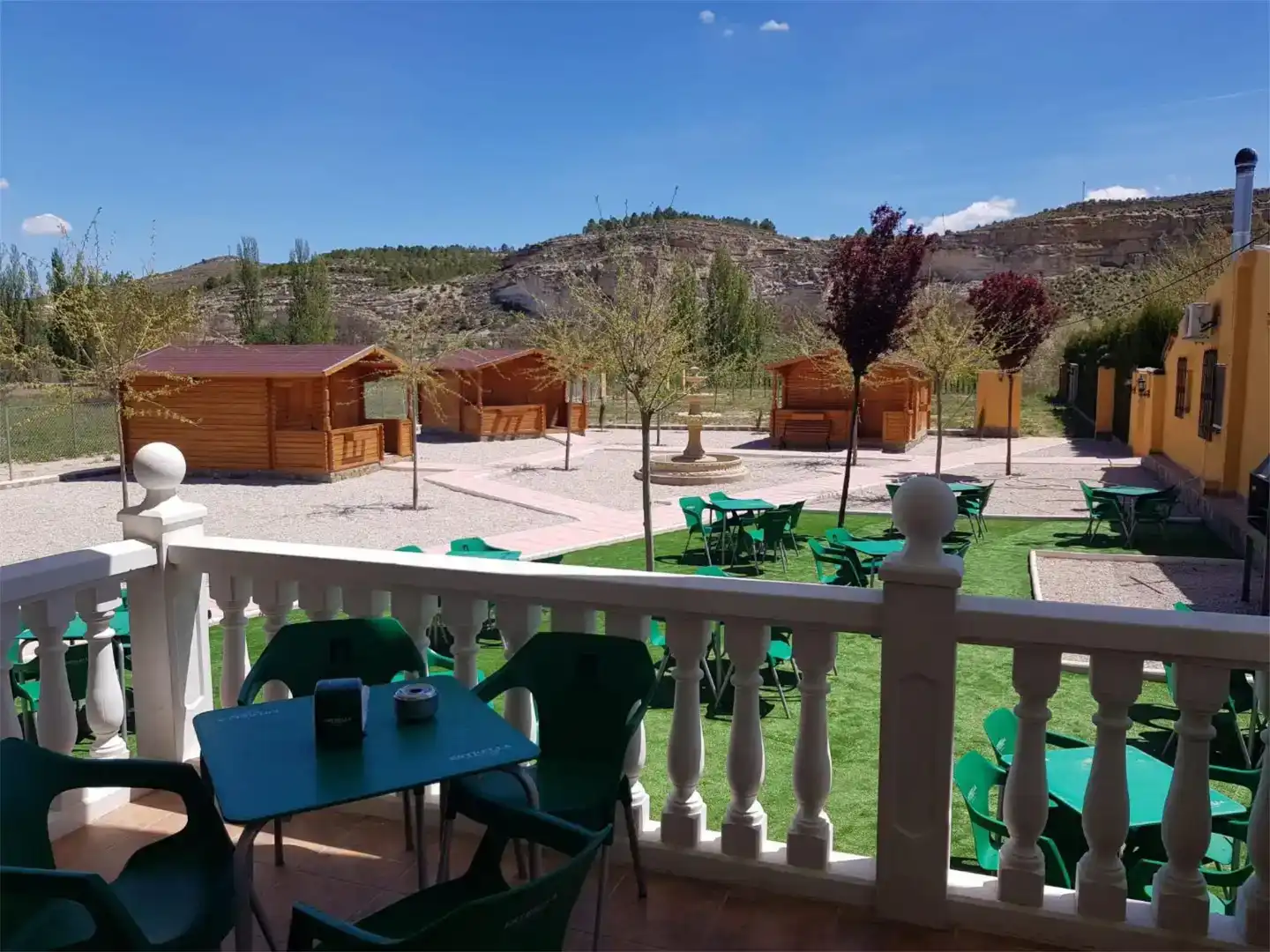Terrassa de Finca rústica en venda en Valdeganga amb Aire condicionat, Jardí privat i Piscina