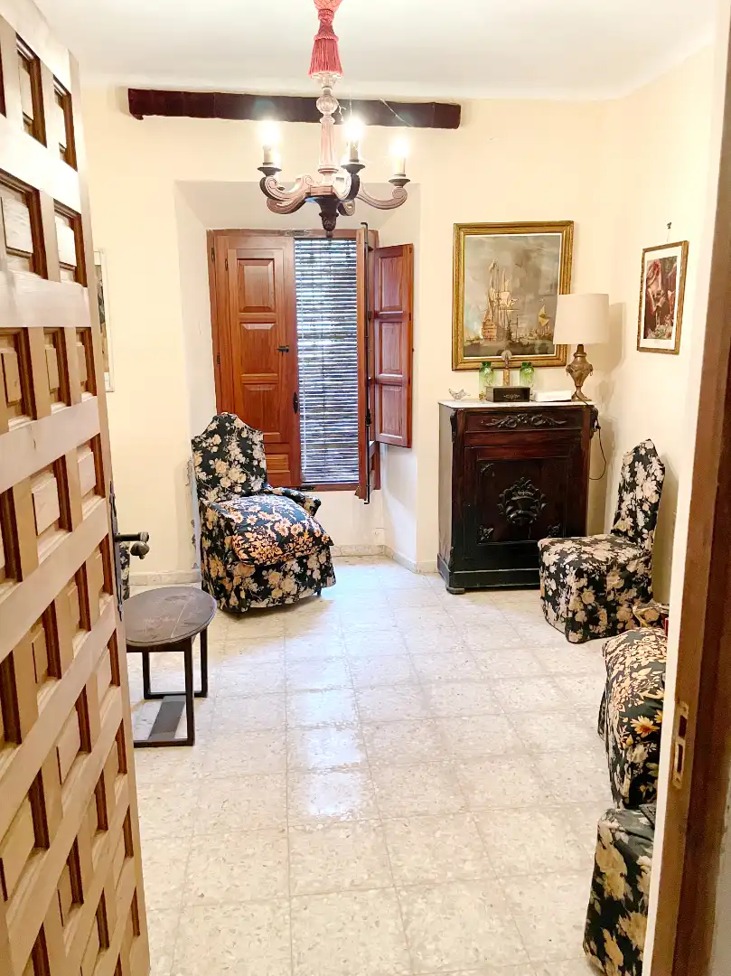 Living room of Houses for sale in Santa María de los Llanos  with Heating, Private garden and Terrace