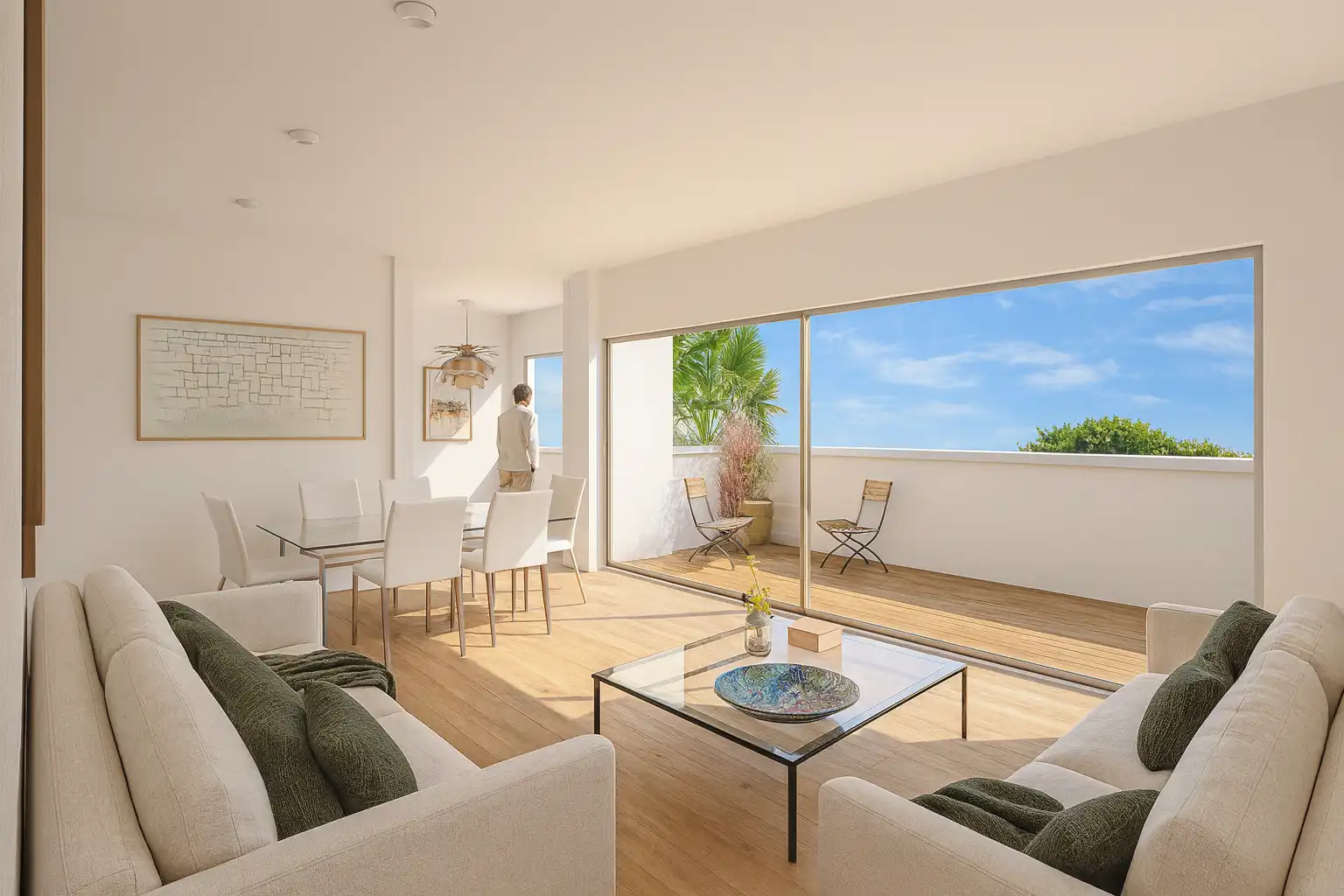 Sala de estar de Piso en venta en Murcia con Aire acondicionado, Calefacción y Trastero