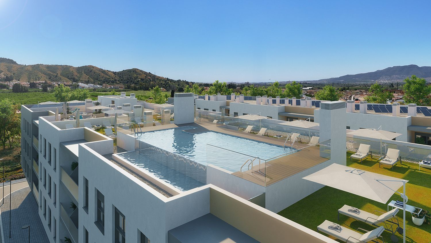 Piscina de Pis en venda en Málaga Capital amb Aire condicionat, Calefacció i Terrassa