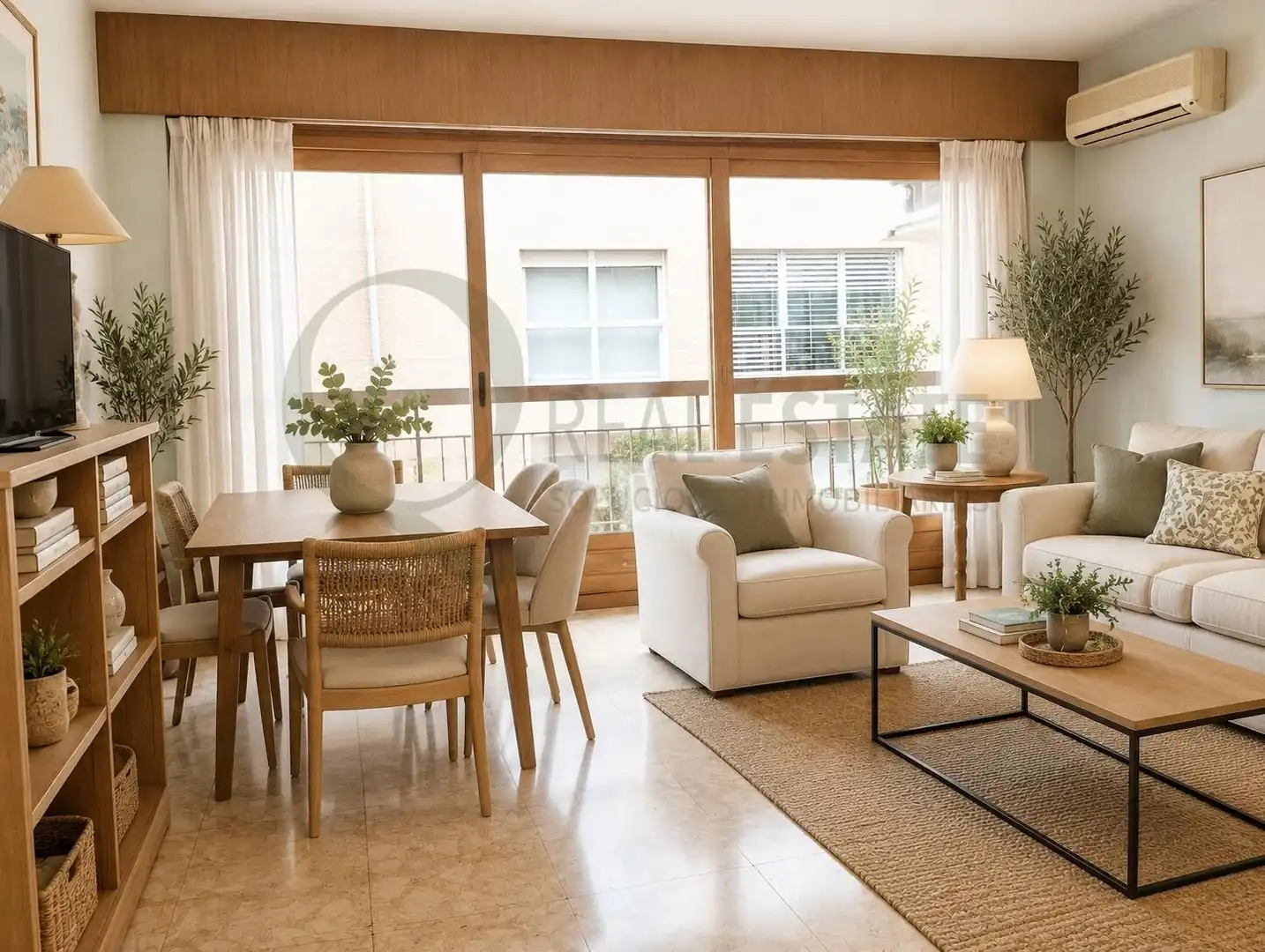 Sala de estar de Piso en venta en Alicante / Alacant con Aire acondicionado y Balcón