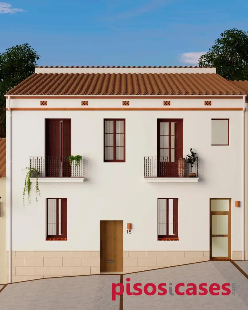 Außenansicht von Wohnung zum Verkauf in Sant Martí de Centelles mit Klimaanlage, Heizung und Terrasse