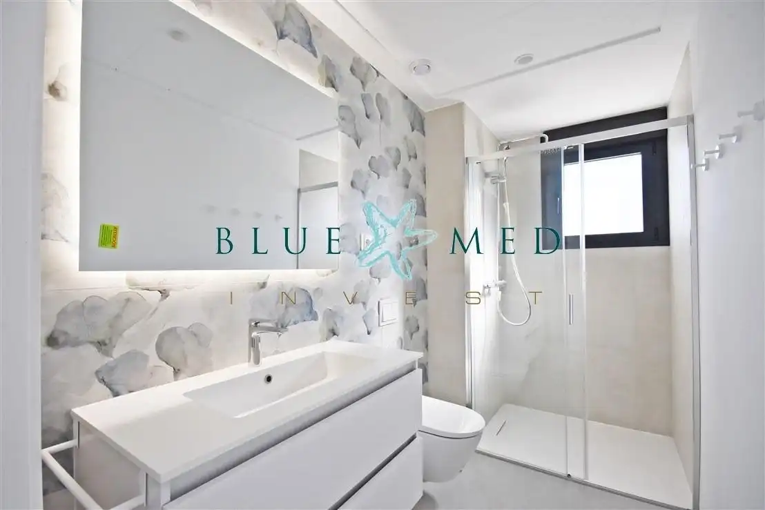 Baño de Casa o chalet en venta en Mazarrón con Aire acondicionado, Calefacción y Jardín privado