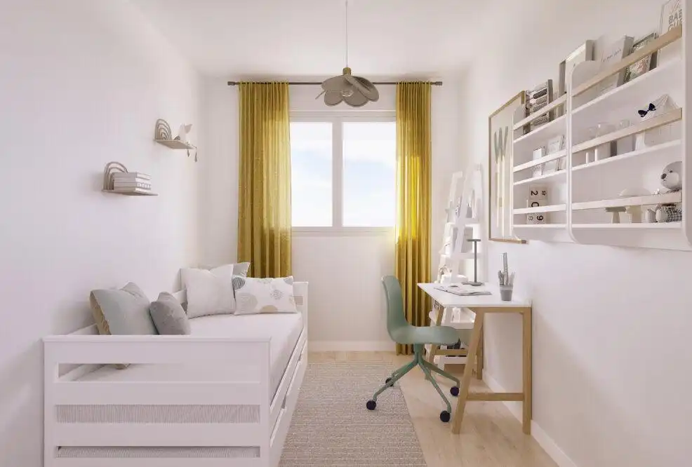 Dormitori de Apartament en venda en Málaga amb Aire condicionat, Terrassa i Alarma