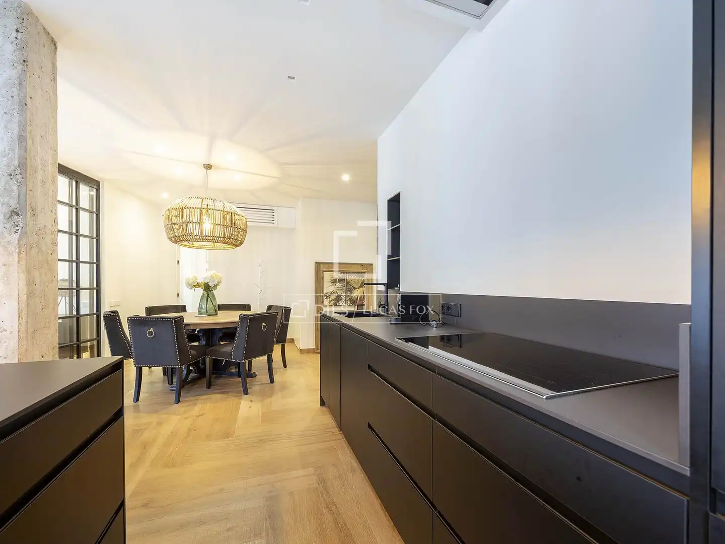 Cocina de Piso de alquiler en Valencia con Aire acondicionado, Calefacción y Parquet