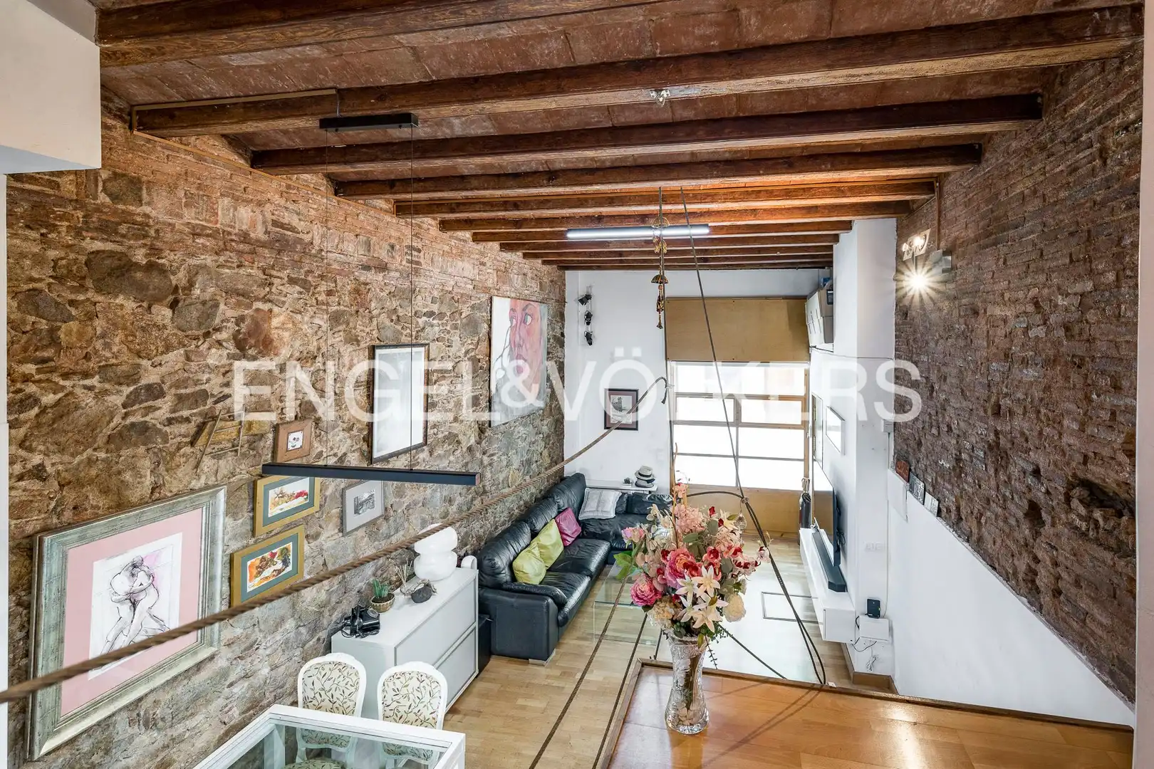 Living room of Flat for sale in Barcelona  with Heating and Parquet flooring
