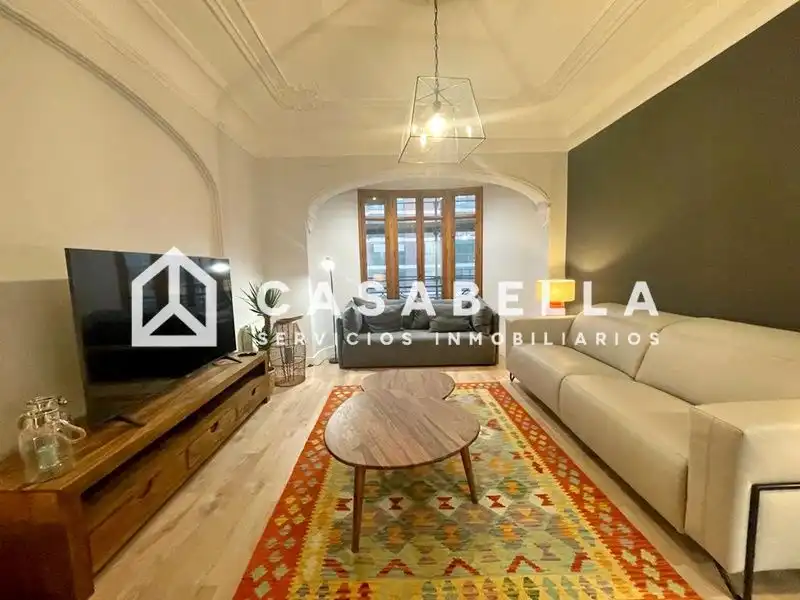 Living room of Flat for share in Valencia  with Air Conditioner, Heating and Furnished