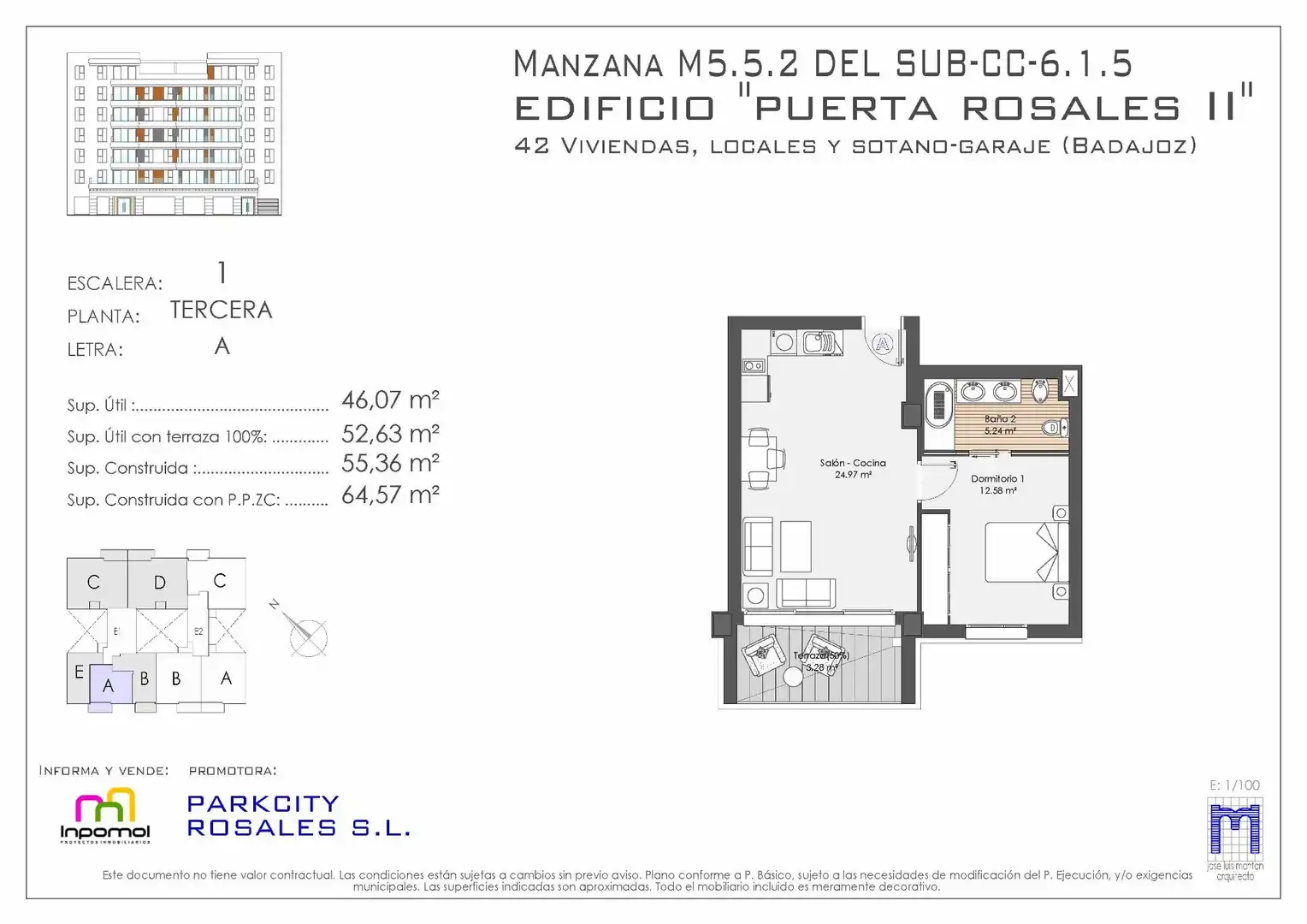 Apartament en venda en Badajoz Capital amb Aire condicionat, Jardí privat i Terrassa