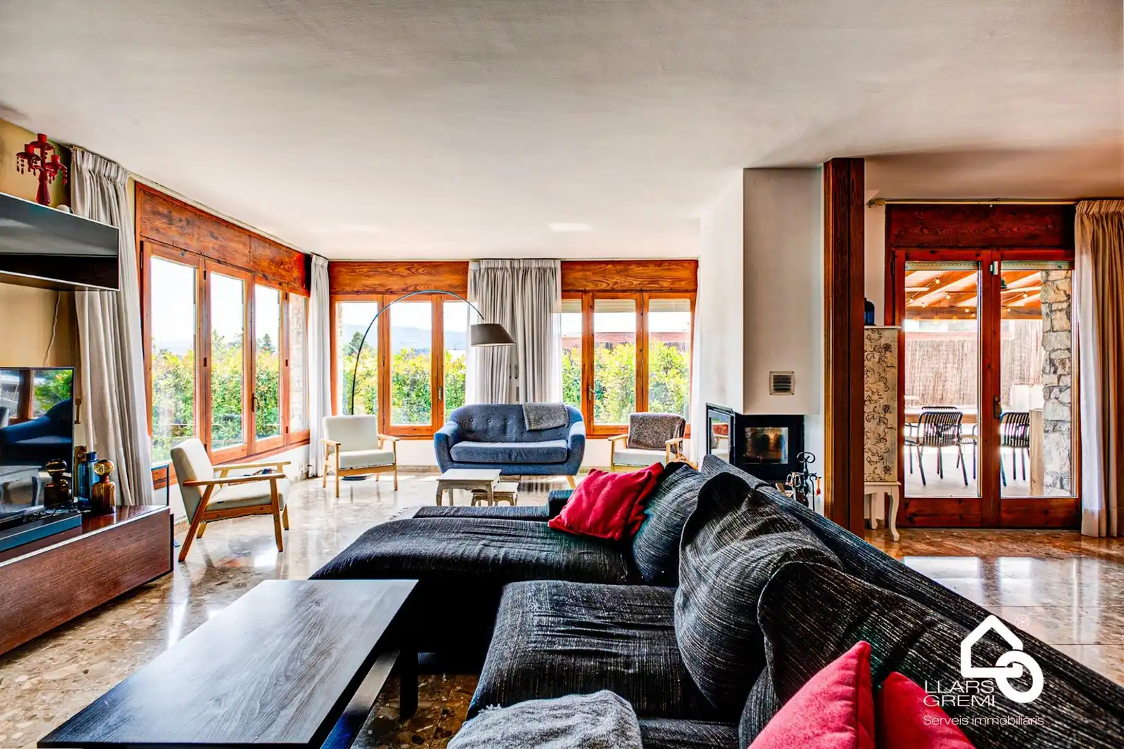 Sala de estar de Casa o chalet en venta en Igualada con Calefacción, Jardín privado y Terraza