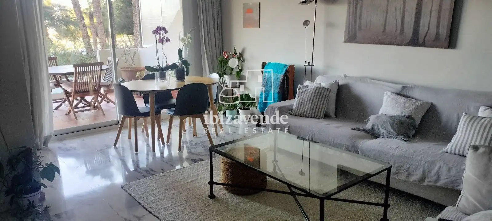 Sala de estar de Piso de alquiler en Eivissa con Calefacción, Terraza y Piscina