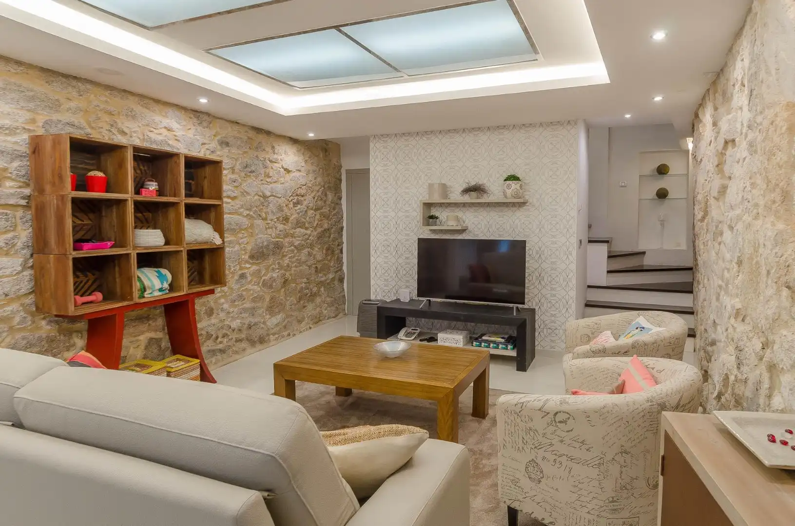 Living room of Houses for sale in A Coruña Capital   with Heating and Alarm