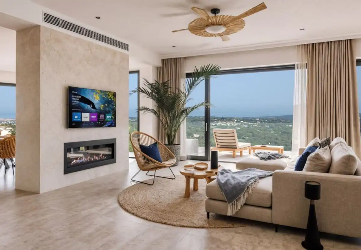 Sala d'estar de Casa o xalet en venda en Sotogrande amb Aire condicionat, Jardí privat i Terrassa