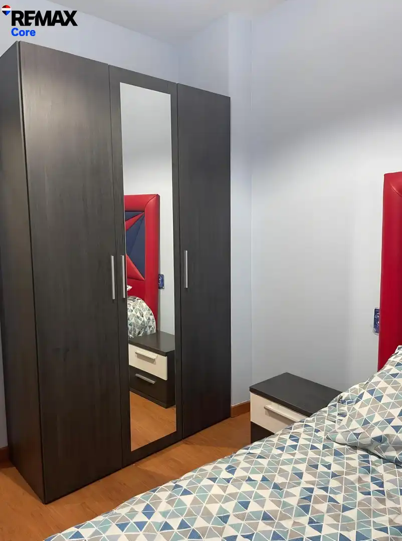 Schlafzimmer von Einfamilien-Reihenhaus zum Verkauf in Montijo mit Klimaanlage, Heizung und Terrasse